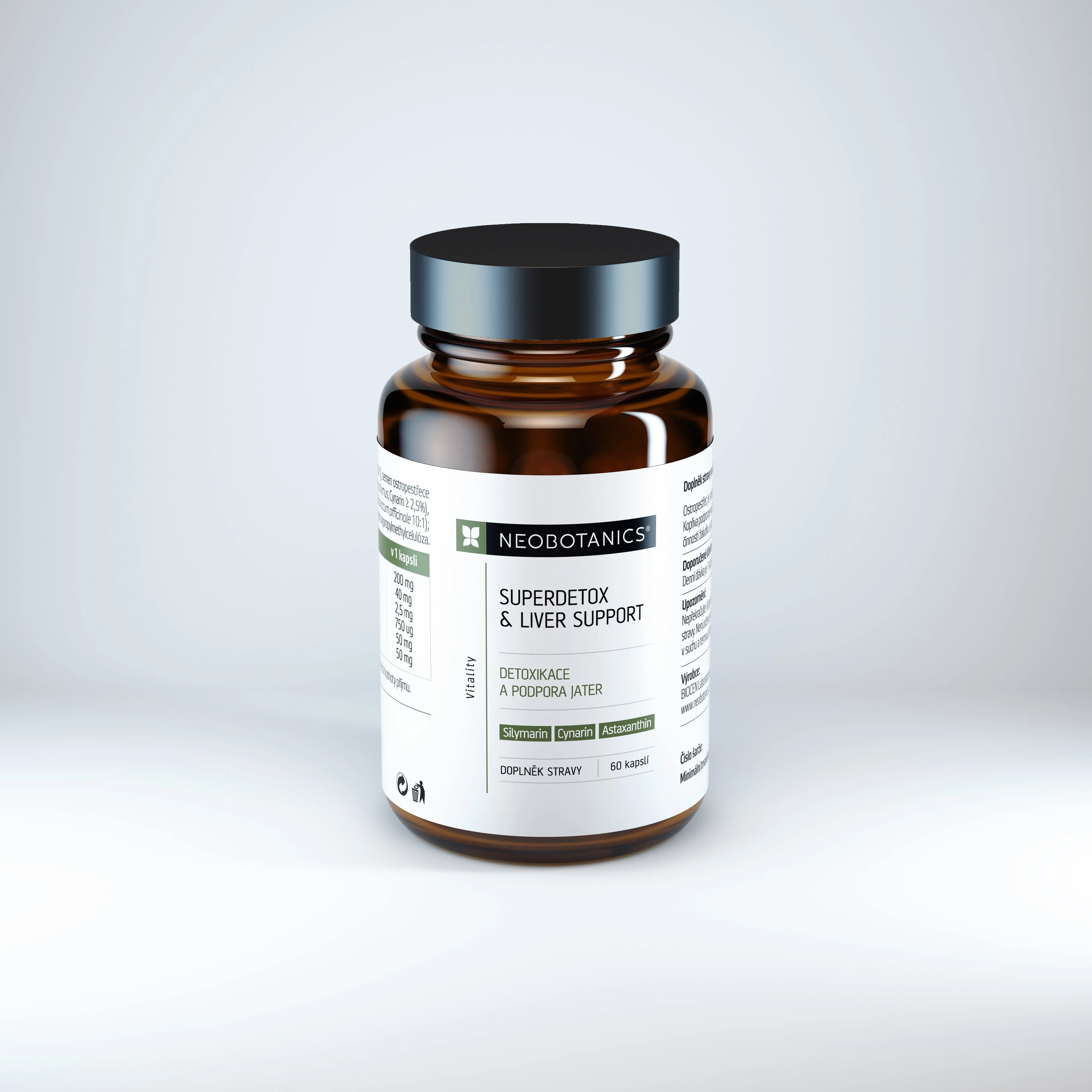 Neobotanics Superdetox & Liver Support (60 kapslí) - detoxikace a podpora jater