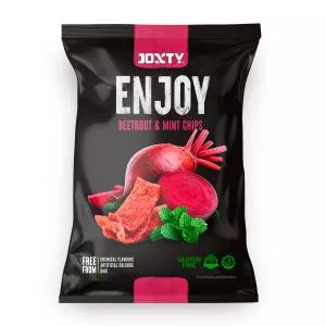 New Delespine Chipsy bramborové s červenou řepou a mátou 40 g   JOXTY ENJOY CHIPS