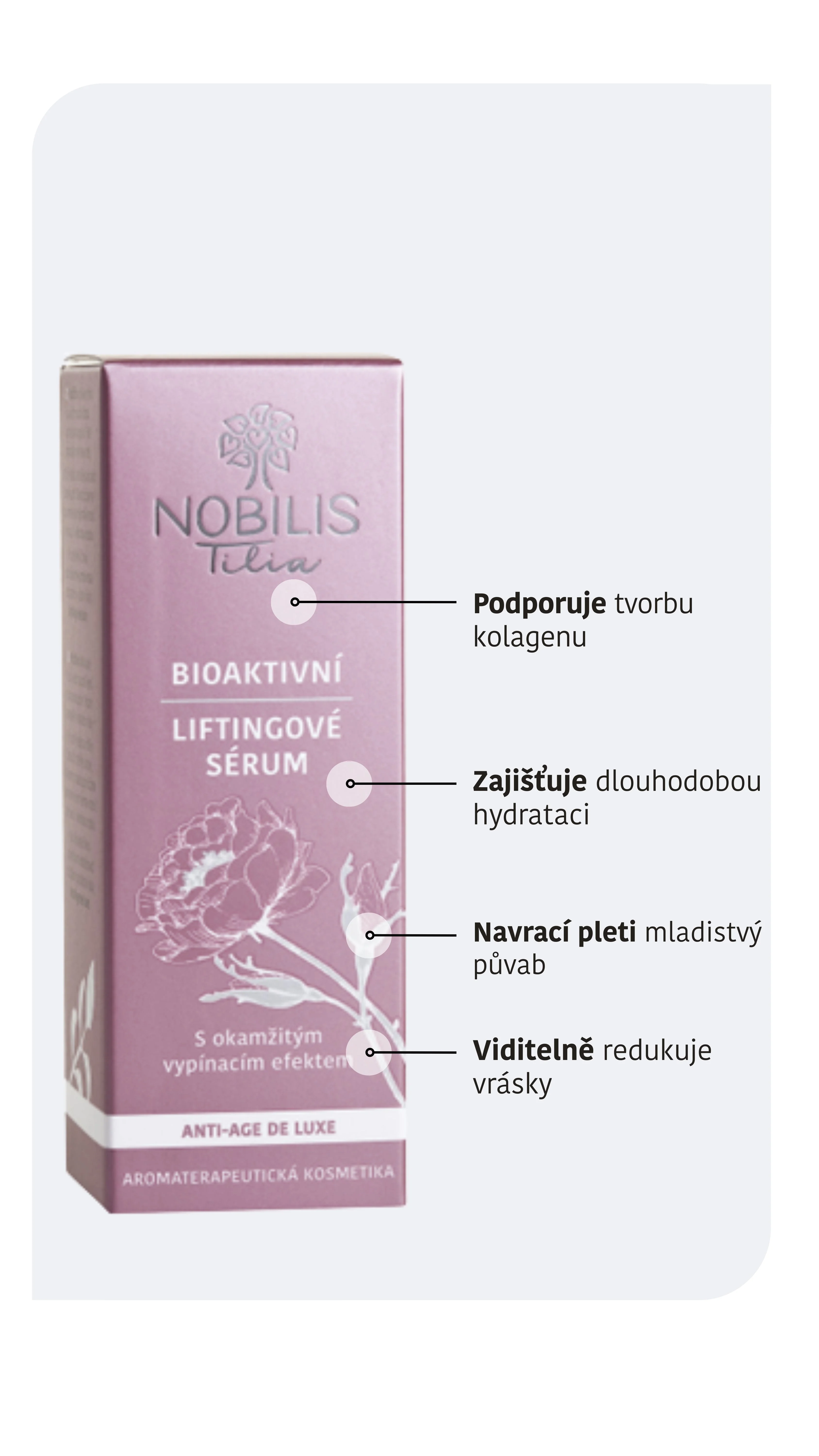 Nobilis Tilia Bioaktivní liftingové sérum (15 ml) - pro zralou pleť a pigmentové skvrny