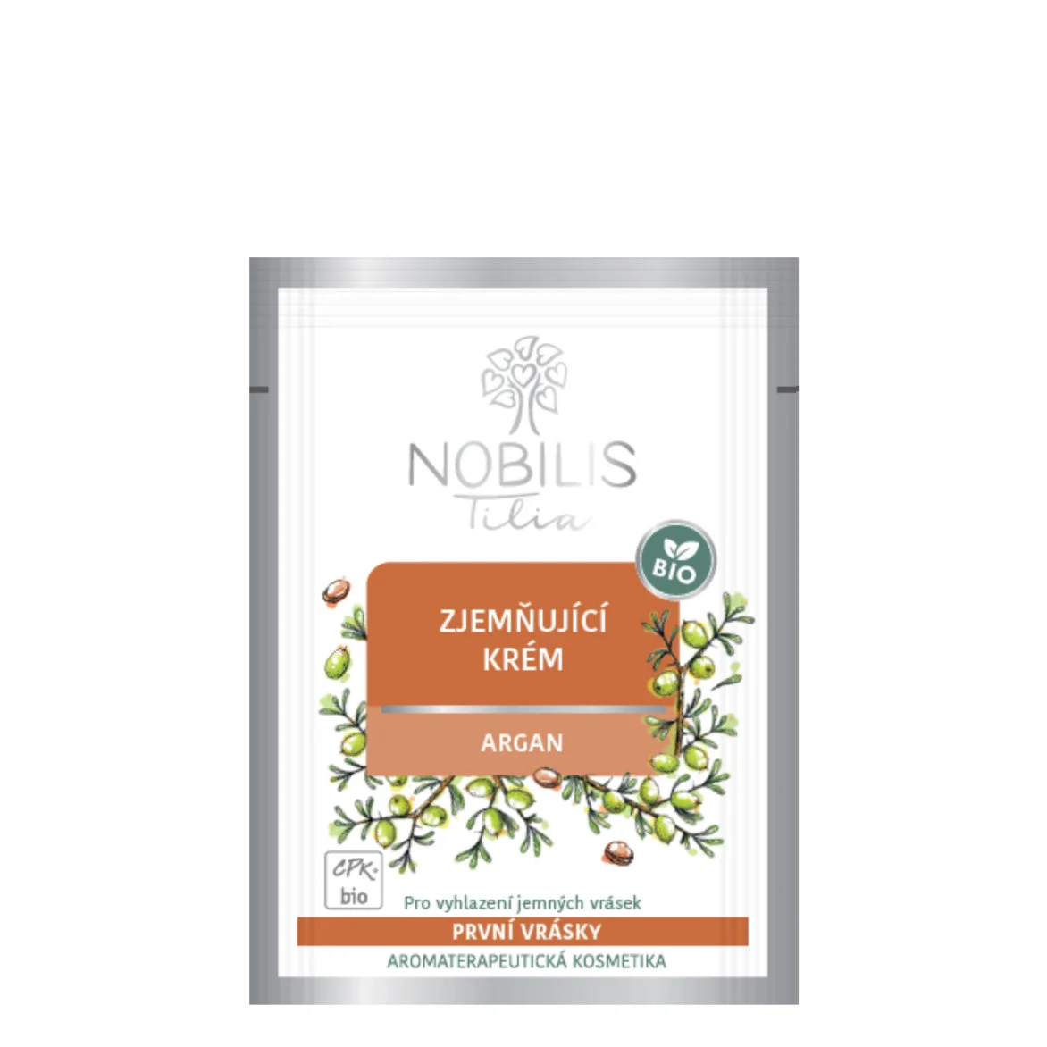 Nobilis Tilia Zjemňující krém Argan BIO 2 ml - vzorek - exp. 06/2026 - extra porce vitality
