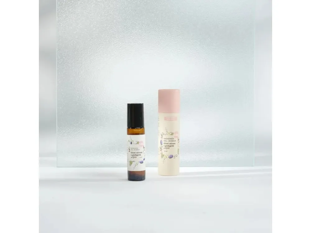 Kvitok Oční Sérum s Ginkgem a Q10 – Noční 10 ml Roll-on