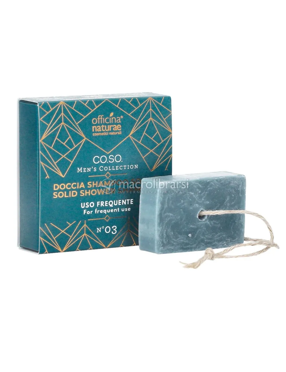 Officina Naturae 2v1 Pánský tuhý sprchový šampon na vlasy i tělo N°03 (50 g)