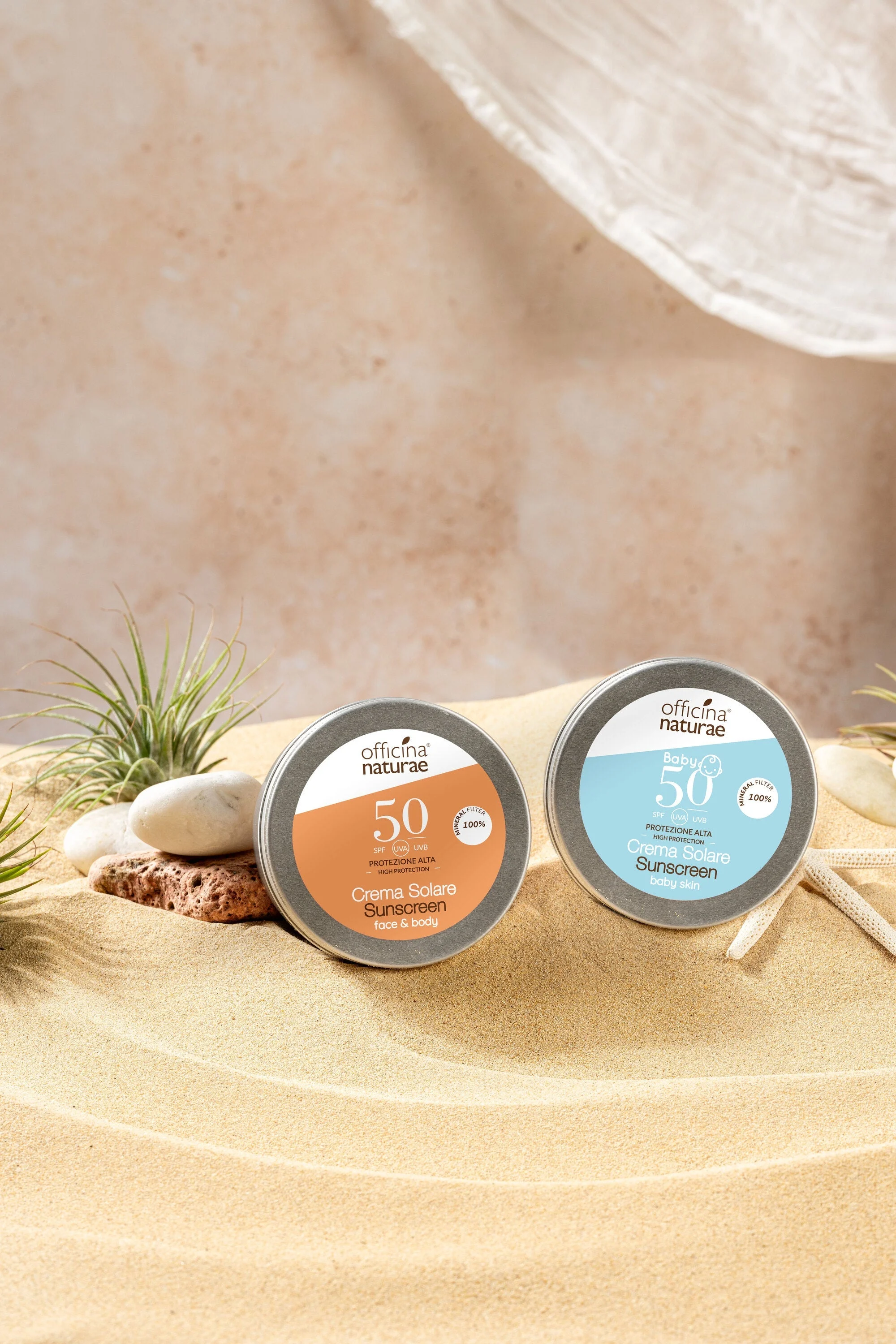 Officina Naturae Opalovací krém SPF 50 v plechové dóze (75 ml) - bez parfemace