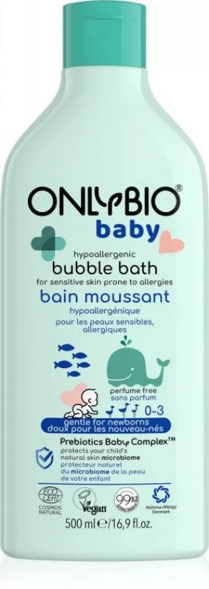 OnlyBio Hypoalergenní pěna do koupele pro miminka (500 ml)