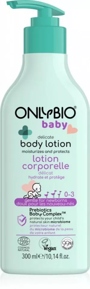 OnlyBio Jemné tělové mléko pro děti (300 ml) - pro novorozeňátka i větší děti