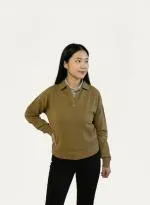 Ecoalf Optimismalf Long Sleeve Jersey Woman Air Oliva
