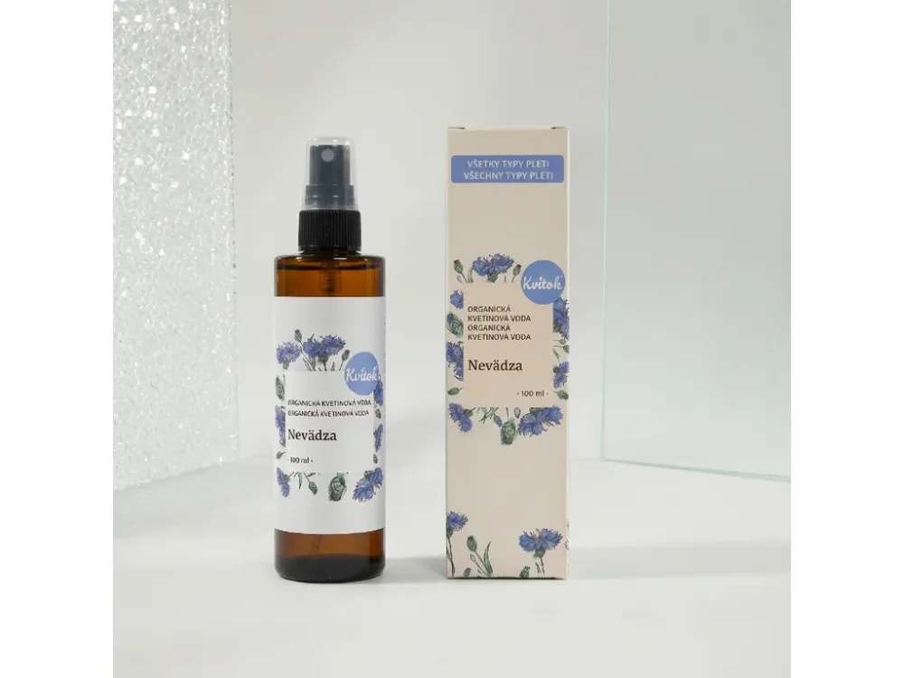 Kvitok Organická Květinová Voda – Chrpa 100 ml