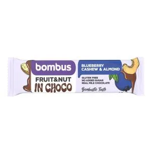 Bombus Ovocná tyčinka v čokoládě - Borůvka, kešu a mandle