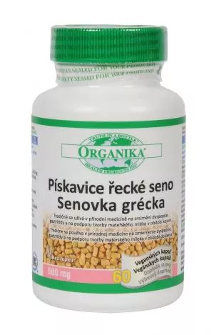 Organika Pískavice řecké seno 500 mg, 60 kapslí