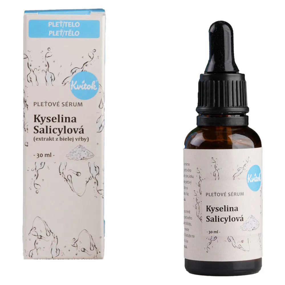 Kvitok Pleťové sérum - Kyselina salicylová (30 ml) - pomůže problematické pleti