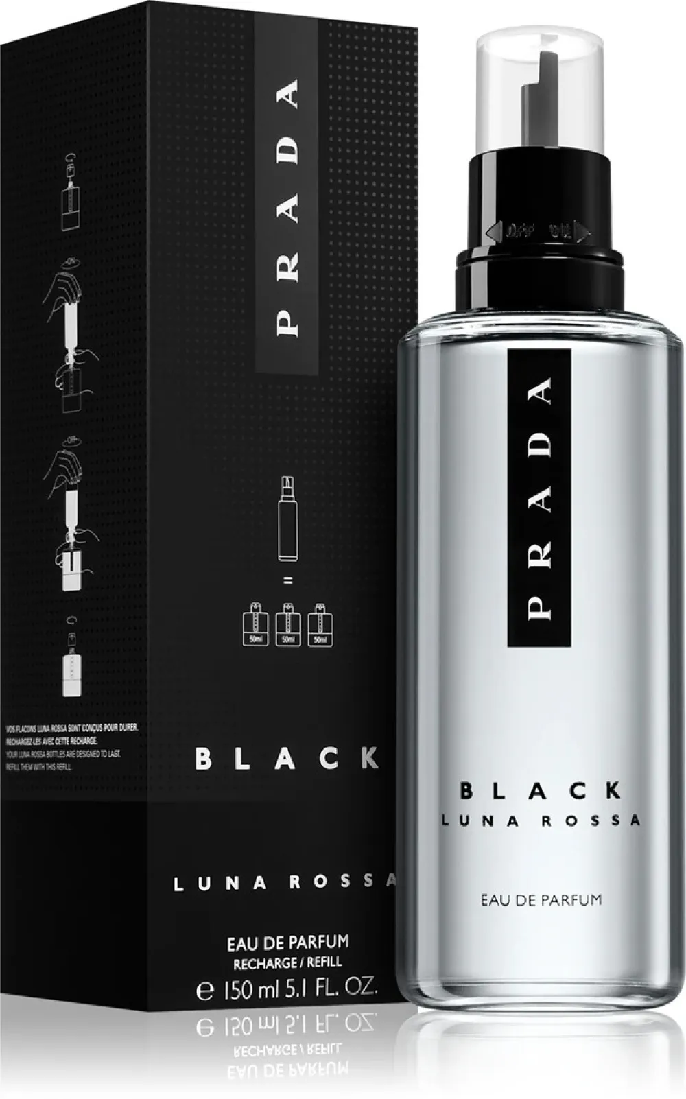 Luna Rossa Black parfémovaná voda pro muže 100 ml