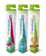 Preserve Dětský zubní kartáček (soft) - zelený - z recyklovaných kelímků od jogurtů