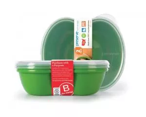Preserve Svačinový box (2 ks) - zelený - ze 100% recyklovaného plastu