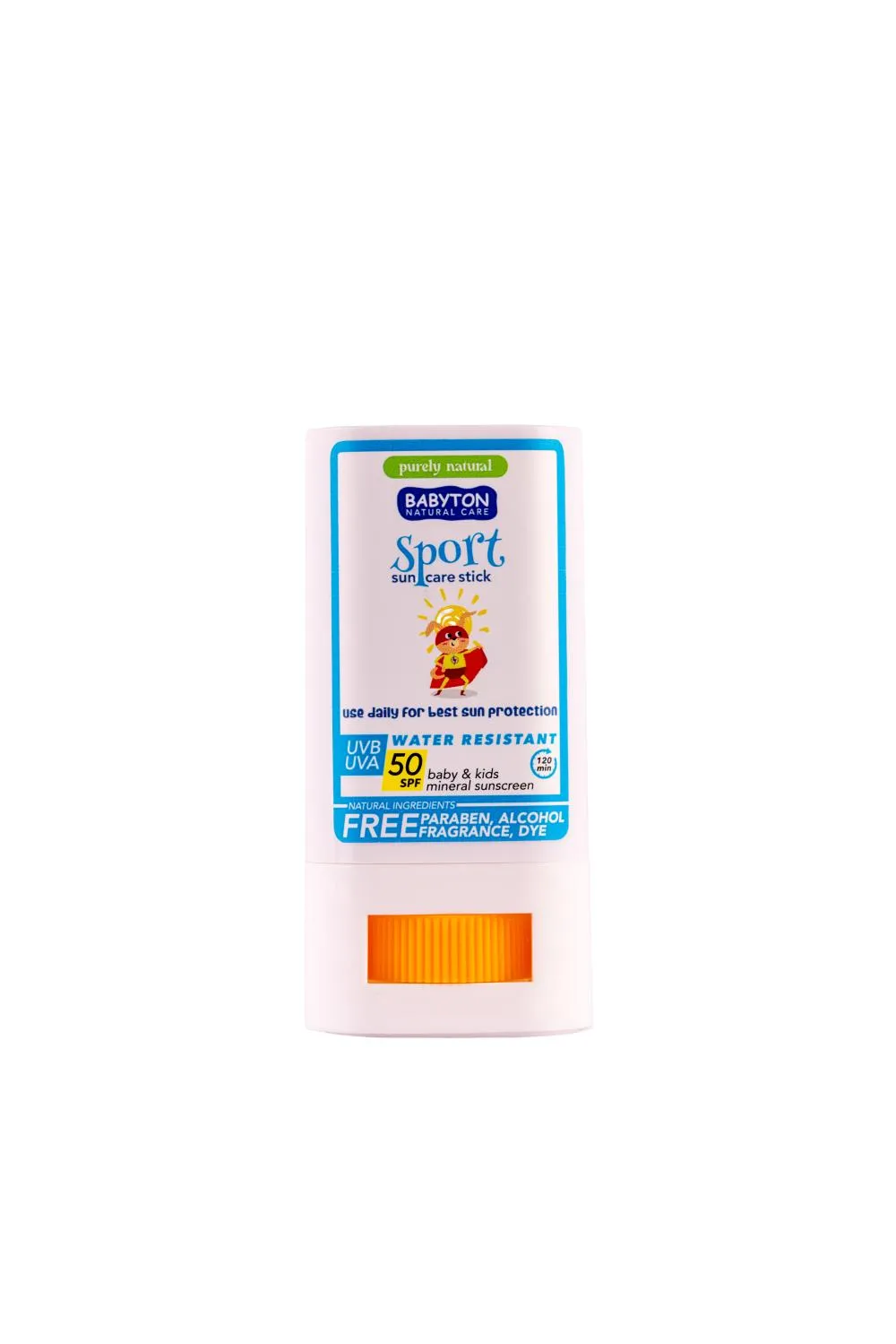 Babyton Přírodní opalovací krém v tyčince SPORT SPF50 20 g