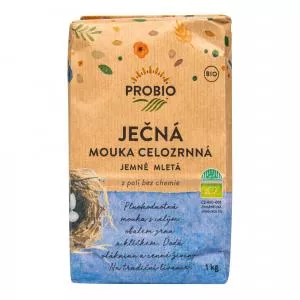 Pro-bio Mouka ječná celozrnná jemně mletá 1 kg BIO   PROBIO