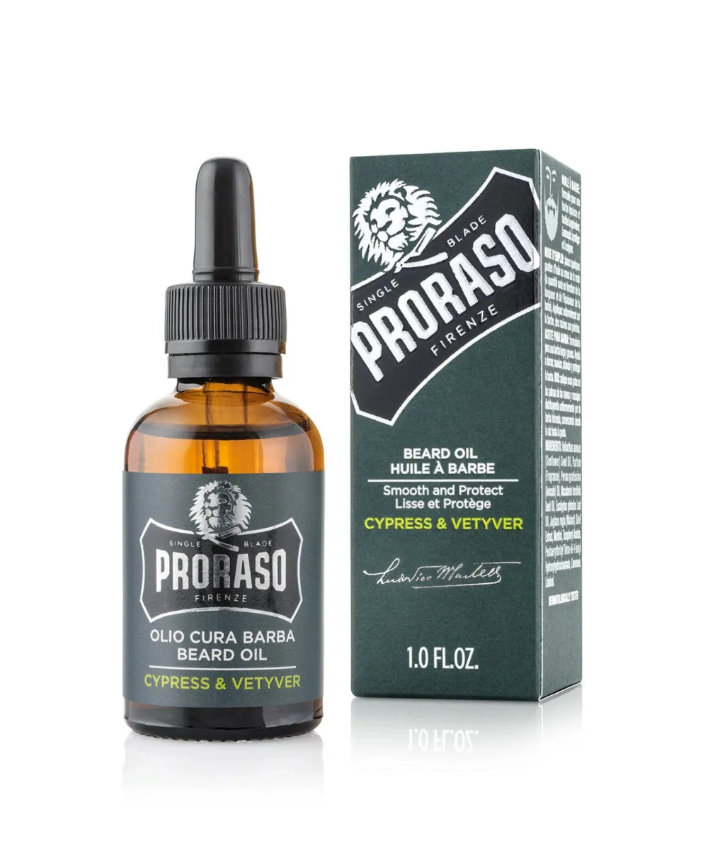 Cypress & Vetyver olej na vousy 30 ml