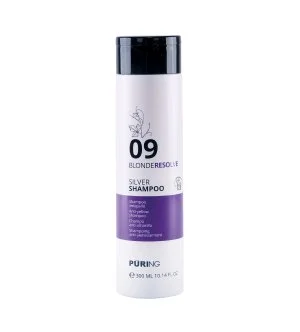 PURING 09 BlondeResolve Silver Shampoo neutralizační šampon pro blond, šedé a odbarvené vlasy