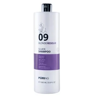 PURING 09 BlondeResolve Silver Shampoo neutralizační šampon pro blond, šedé a odbarvené vlasy