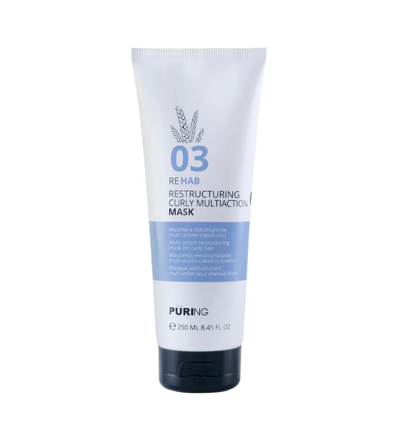 03 Rehab Restructuring Curly Multi Action Mask intenzivní hydratační maska pro kudrnaté, vlnité a krepaté vlasy 250 ml