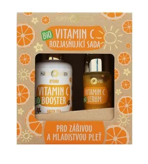 Purity Vision Bio Vitamin C rozjasňující sada booster 100 ml + sérum