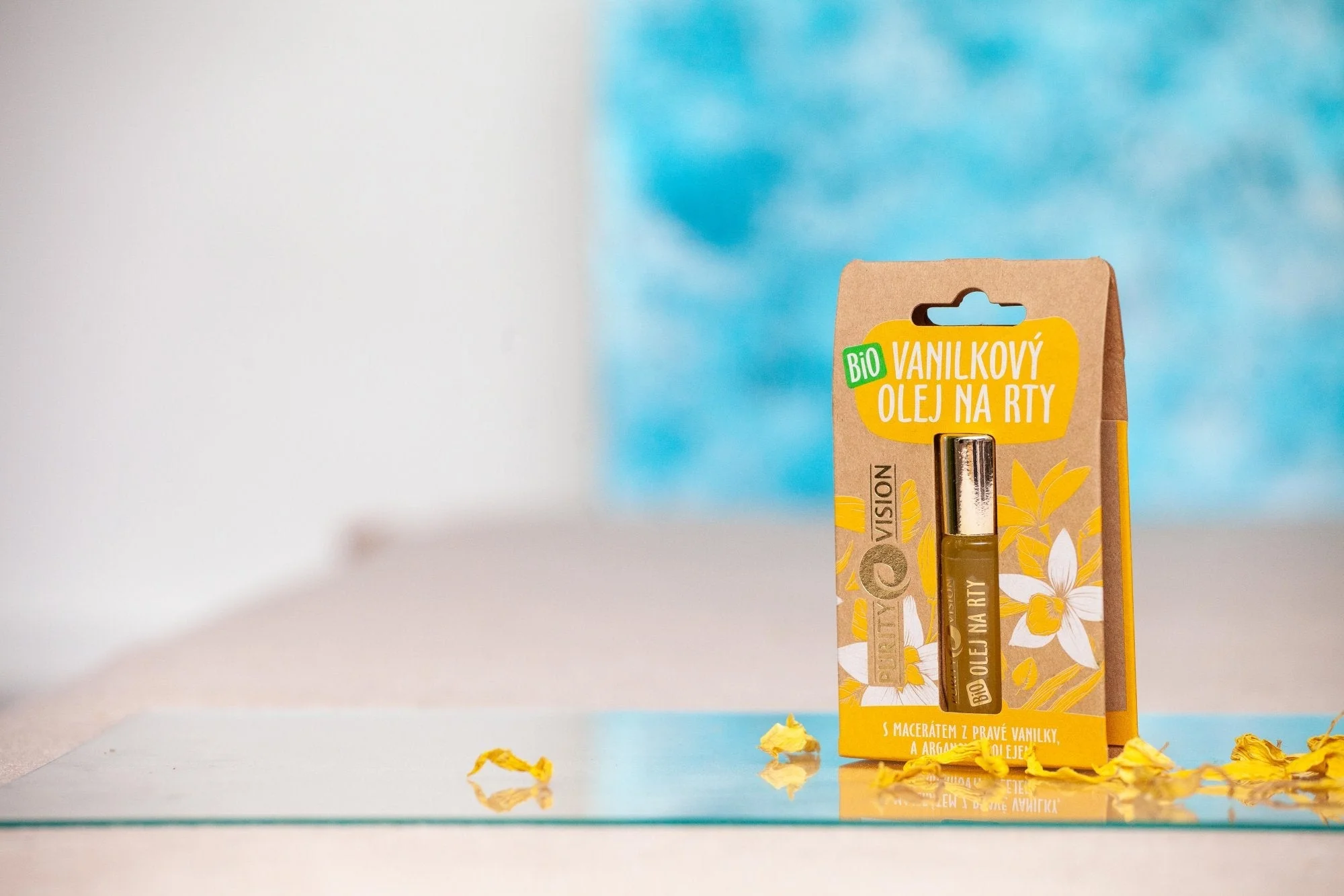 Purity Vision Vanilkový olej na rty BIO (10 ml) - voňavá pomoc vysušeným rtům