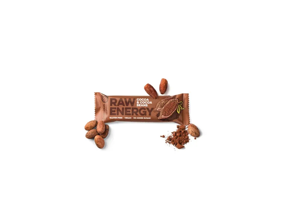 Bombus Raw energy Cocoa beans 50g + CASHEW