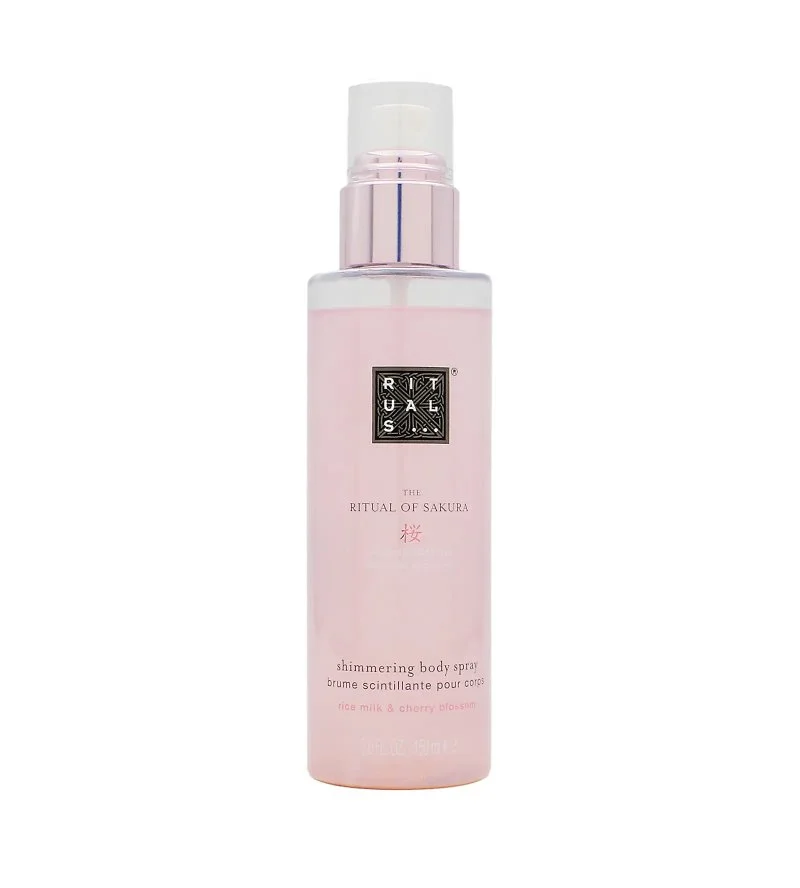 The Ritual of Sakura Shimmering Body Spray tělový sprej se třpytkami 150 ml