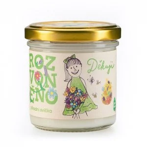 Rozvoněno Vonná svíčka - Děkuji (130 ml) - s grepem, limetkou a bergamotem