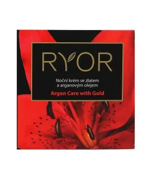 RYOR Argan Care with Gold noční krém se zlatem a arganovým olejem