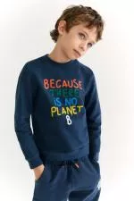 Ecoalf Sienalf Sweatshirt Boys Blue Indigo