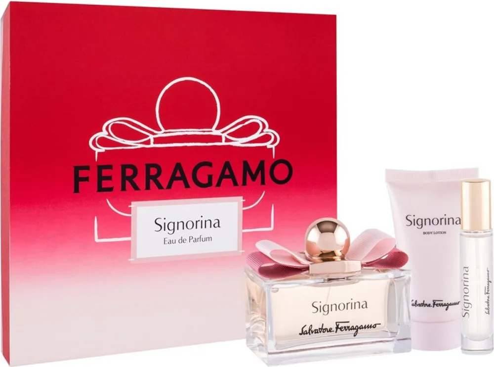 Ferragamo Signorina 100 ml + EDP MINI 10 ml + BL parfémovaná voda pro ženy 50 ml