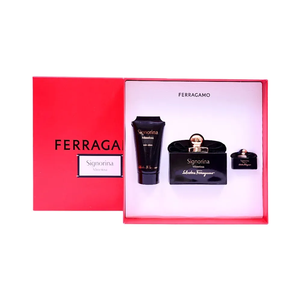 Ferragamo Signorina Misteriosa 100 ml + EDP MINI 5 ml + BL parfémovaná voda pro ženy 50 ml
