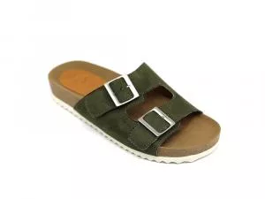 Perky Slide Fivela Baixo Rustic Green