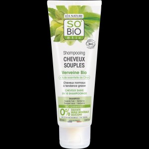 Šampon jemný verbena-citron BIO (250 ml) - ideální pro mastné vlasy