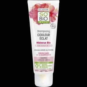 SO’BiO étic Šampon pro barvené a melírované vlasy s ibiškem BIO (250 ml) - udržuje zářivou barvu
