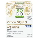 SO’BiO étic Anti-age Precieux Argan Gel noční BIO (50 ml) - regeneruje a vyhlazuje pleť