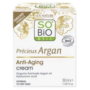 SO’BiO étic Anti-age Precieux Argan Krém denní BIO (50 ml) - hydratuje, zpevňuje a rozjasňuje pleť