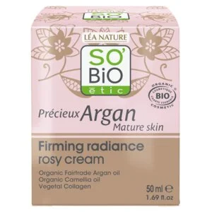 SO’BiO étic Anti-age Precieux Argan Krém růžový denní pro zpevnění GOLD BIO (50 ml) - zpevňuje a rozjasňuje pleť