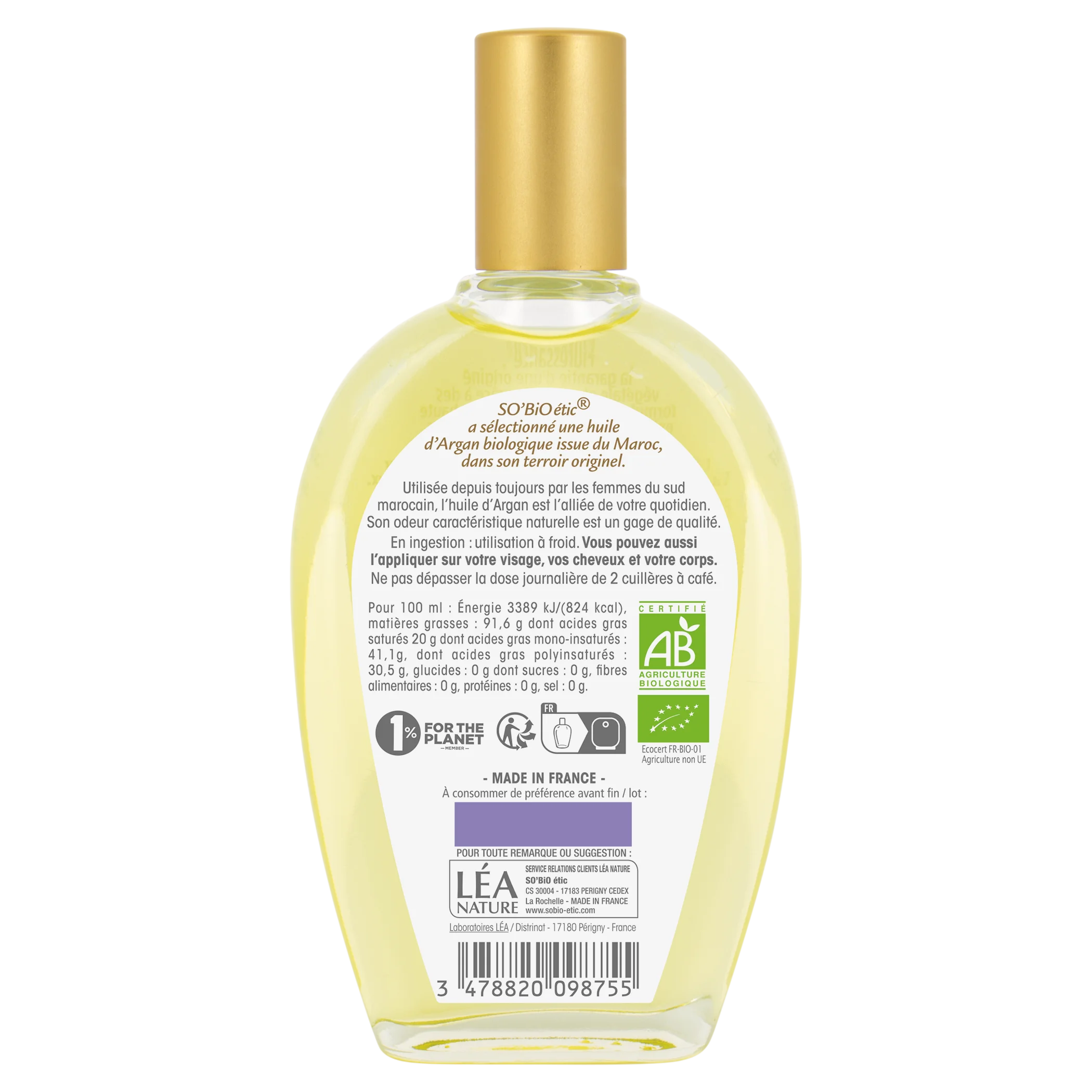 SO’BiO étic Arganový olej BIO (50 ml) - elixír mládí a krásy