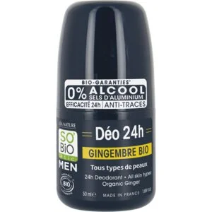 SO’BiO étic Deodorant roll-on 24h MEN - zázvor BIO (50 ml) - účinný až 24 hodin