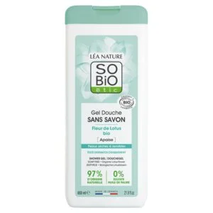 SO’BiO étic Gel sprchový BEZ MÝDLA s lotosovým květem BIO (650 ml) - ideální pro suchou a citlivou pokožku