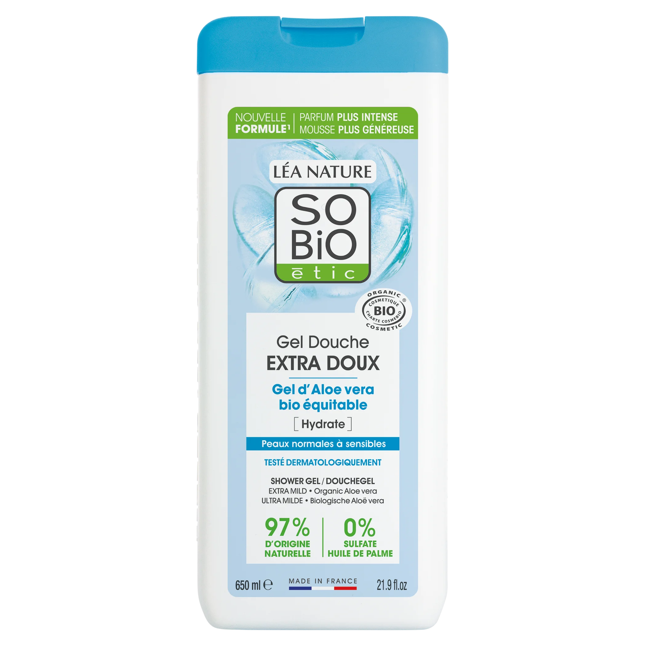 SO’BiO étic Gel sprchový EXTRA JEMNÝ s Aloe vera BIO (650 ml) - intenzivně hydratuje