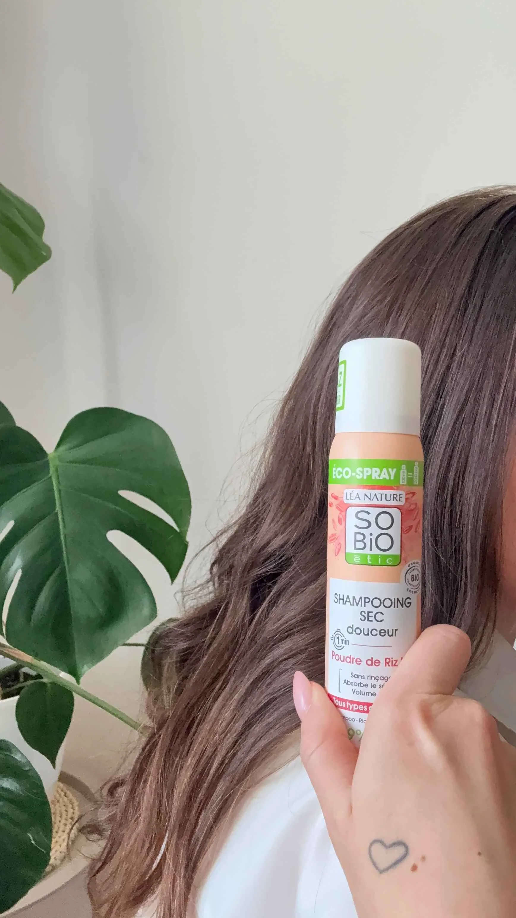 SO’BiO étic Jemný suchý šampon ve spreji pro citlivou pokožku hlavy BIO (100 ml) - objem a čisté vlasy bez mytí