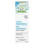 SO’BiO étic Krém bohatě hydratující denní s Aloe vera BIO (50 ml) - s kyselinou hyaluronovou