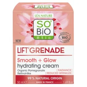 SO’BiO étic Krém denní rozjasňující proti vráskám Lift'Grenade BIO (50 ml) - s granátovým jablkem