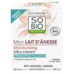 SO’BiO étic Krém hedvábný hydratační s oslím mlékem BIO (50 ml) - pro všechny typy pleti včetně citlivé