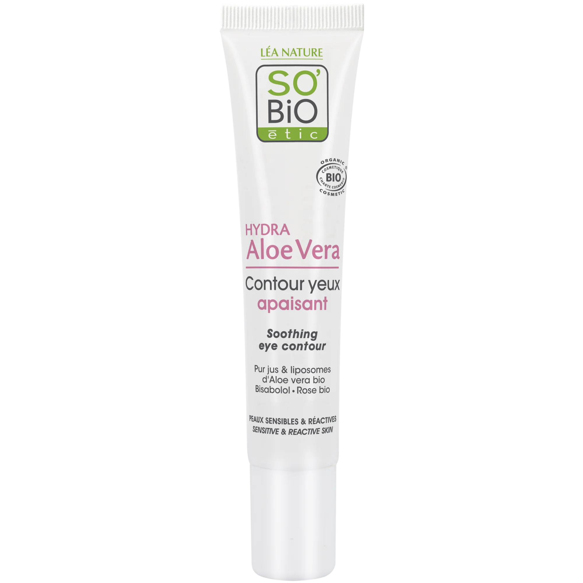 SO’BiO étic Krém kolem očí zklidňující s Aloe Vera BIO (15 ml) - hydratuje a zklidňuje oční okolí