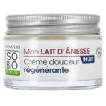SO’BiO étic Krém noční regenerační s oslím mlékem BIO (50 ml) - šlehaná textura