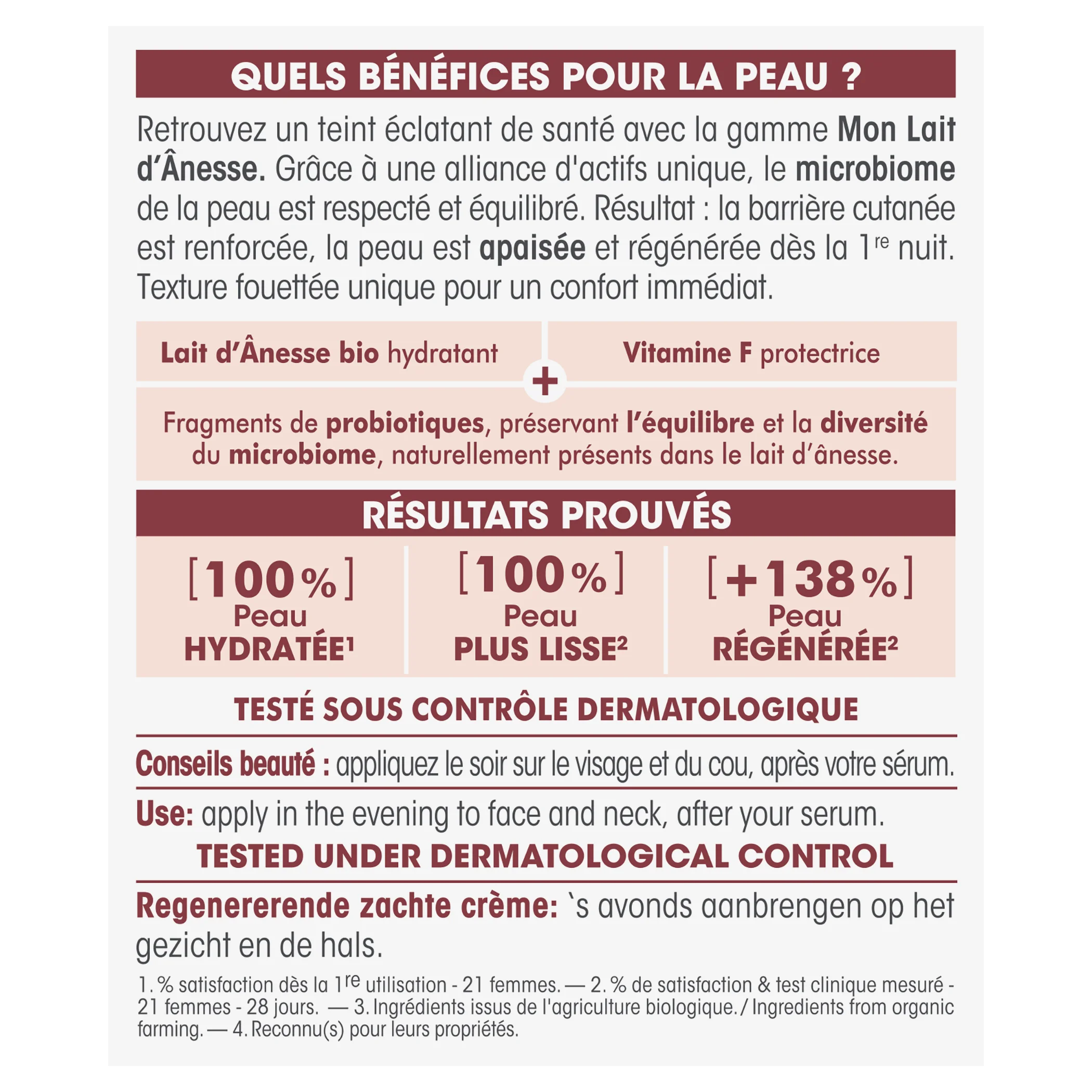 SO’BiO étic Krém noční regenerační s oslím mlékem BIO (50 ml) - šlehaná textura