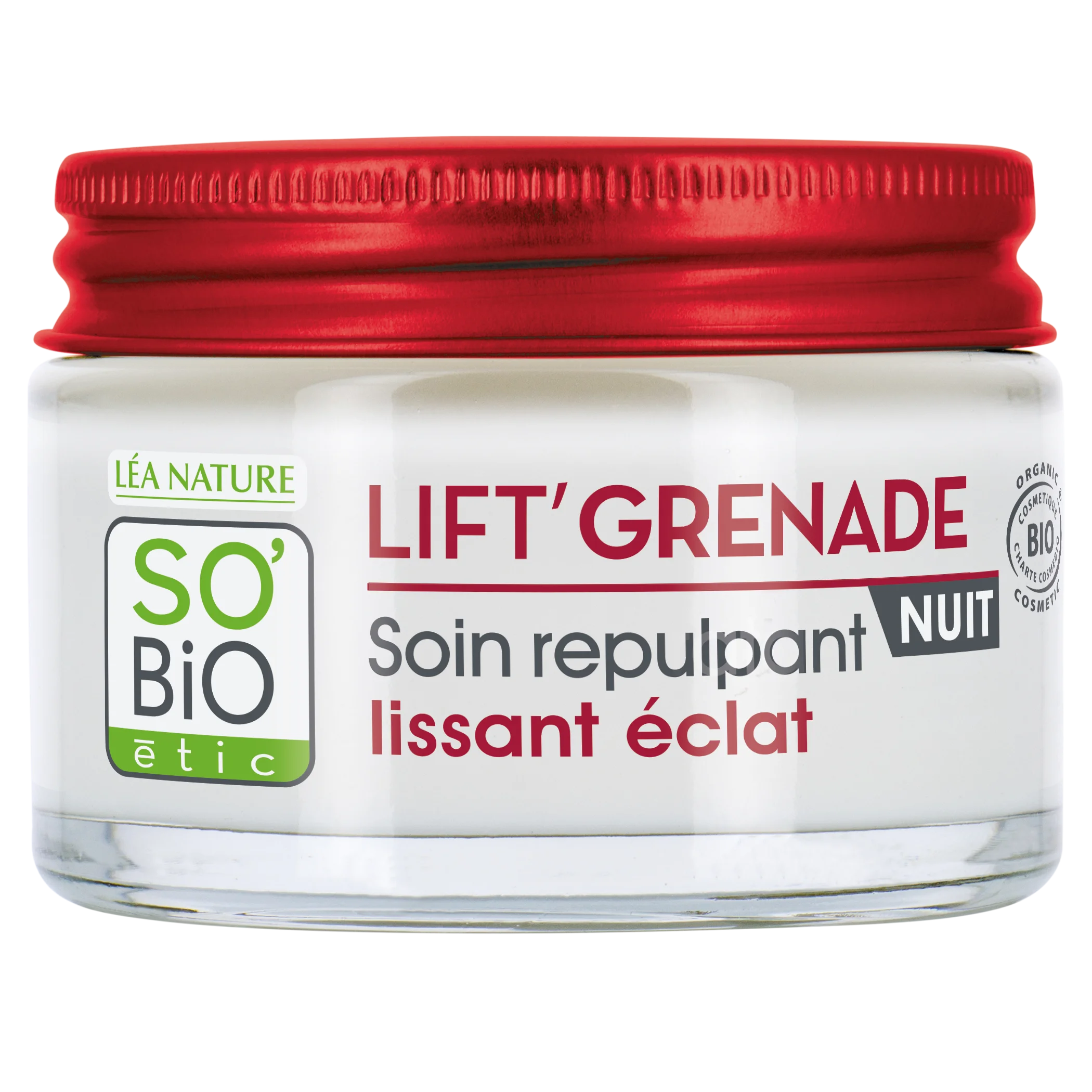 SO’BiO étic Krém noční rozjasňující proti vráskám Lift'Grenade BIO (50 ml) - s granátovým jablkem